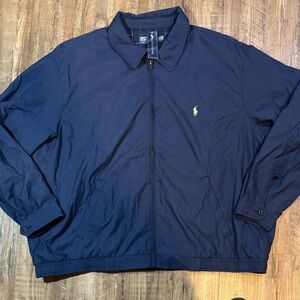 Ralph Lauren Men's Blue Windbreaker Jacket
